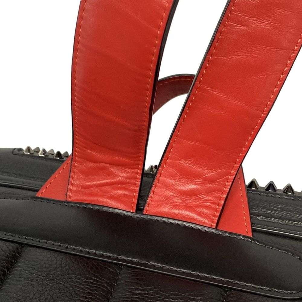 Christian Louboutin Explorer Funk Backpack Backpack Black Red Leather Rubber - Picture 10 of 15